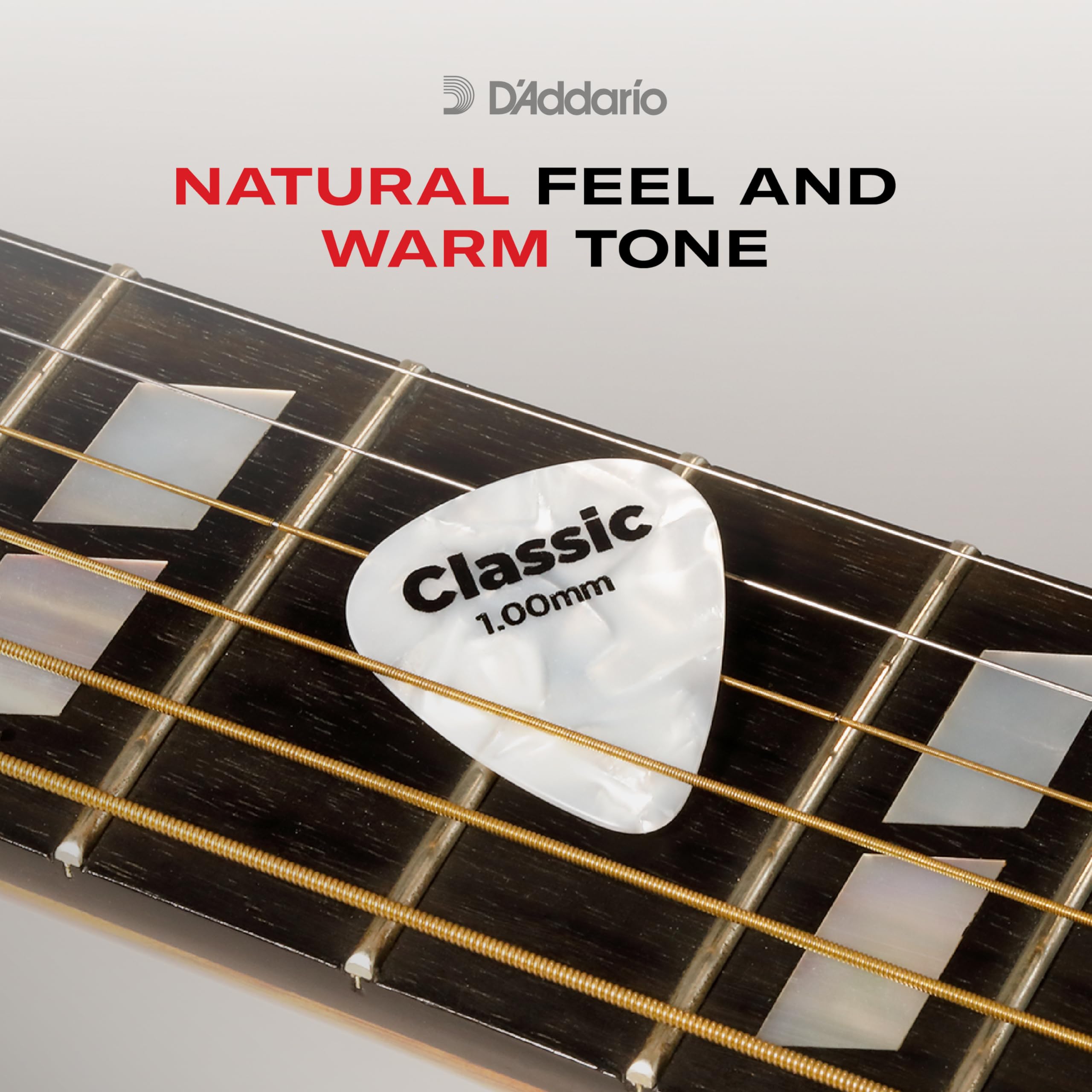 D'Addario Camouflage Celluloid Guitar Picks, 25 pack, Medium